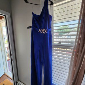 Fashion Nova Valentine Royal Blue Jumpsuit